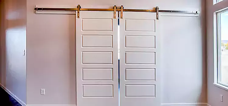 Glass Barn Door with Installation Hardware Kit Four Corners