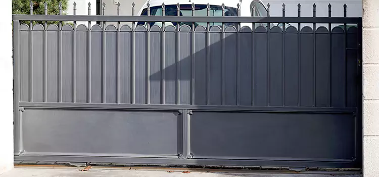 Metal Driveway Gate Installation Four Corners