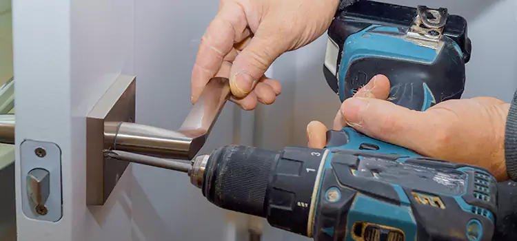 Security Door Lock Installation Four Corners