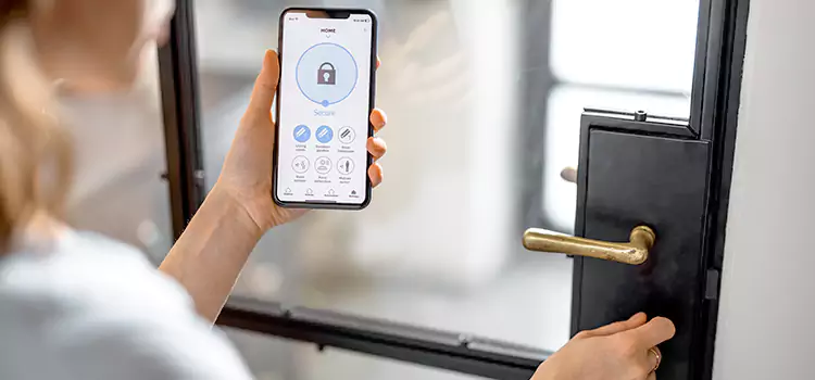 Fingerprint Door Lock Installation Four Corners